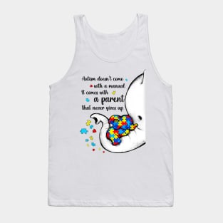 Autism Mom Shirt Elephant Mom Autism Child Awareness T-Shirt Tank Top